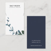 GROENE BLAUWE MUNTJES EUCALYPTUS FAUNA KETTING VISITEKAARTJE (Voorkant / Achterkant)