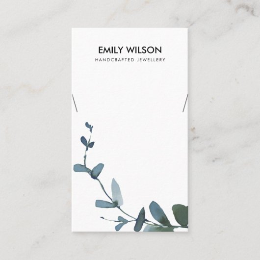 GROENE BLAUWE MUNTJES EUCALYPTUS FAUNA KETTING VISITEKAARTJE (Voorkant)