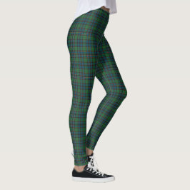 Groene Blauwe Oranje Schotse Streep Leggings