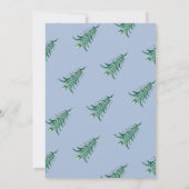 Groene Blauwe Pagode Kerstboom Cadeaukaart Houder Kaart (Achterkant)