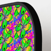 "GROENE BLAUWE RODE GEMENGDE KLEUREN VOOR HET ONTW PICKLEBALL PADDLE (Links Detail)