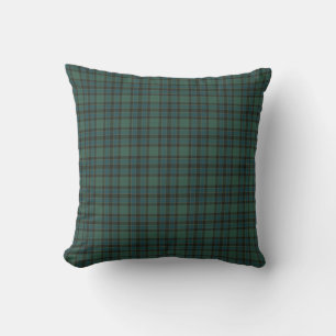 Groene Blauwe Schotse Plaid Traditionele Stijl Kussen