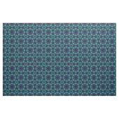 Groene blauwe sierbloem stof (Yard (91,4 cm))