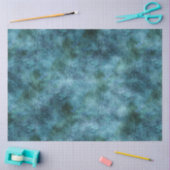 Groene Blauwgroen Aqua Blue Earth Marmer Abstract Tissuepapier (Craft)