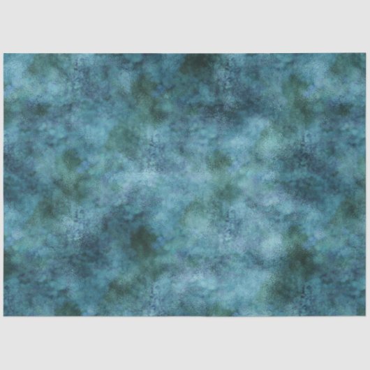 Groene Blauwgroen Aqua Blue Earth Marmer Abstract Tissuepapier (Voorkant)
