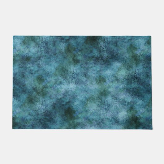 Groene Blauwgroen Aqua Blue Earth Ocean Marble Abs Deurmat (Voorkant)