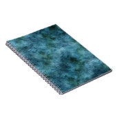 Groene Blauwgroen Aqua Blue Earth Ocean Marble Abs Notitieboek (Rechterzijde)