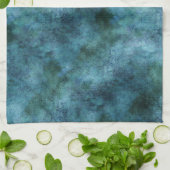 Groene Blauwgroen Aqua Blue Earth Ocean Marble Abs Theedoek (Gevouwen)