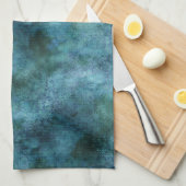 Groene Blauwgroen Aqua Blue Earth Ocean Marble Abs Theedoek (Quarter Fold)