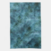 Groene Blauwgroen Aqua Blue Earth Ocean Marble Abs Theedoek (Verticaal)