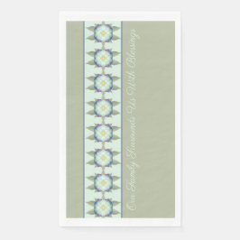 Groene Blauwgroen Blauwe Floral Servet