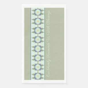 Groene Blauwgroen Blauwe Floral Servet