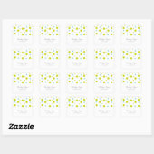 Groene Blauwgroen Confetti Wedding Stickers (Vel)