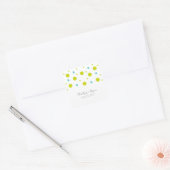 Groene Blauwgroen Confetti Wedding Stickers (Envelop)