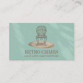 Groene Blauwgroen deklaag van het meubelen voor re Visitekaartje (Voorkant)