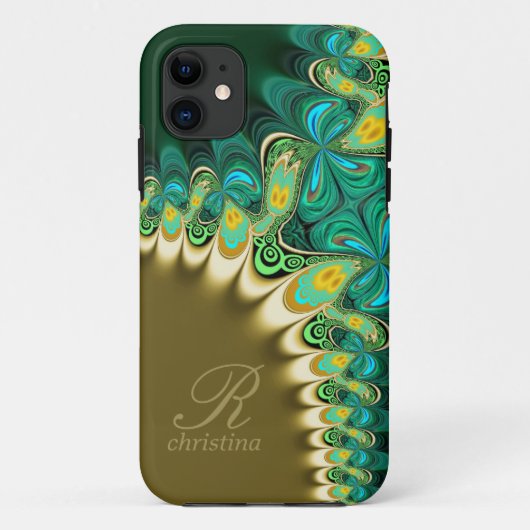 Groene Blauwgroen en goudlinktals iPhone 5 Case-Mate iPhone Case (Achterkant)