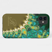 Groene Blauwgroen en goudlinktals iPhone 5 Case-Mate iPhone Case (Achterkant (horizontaal))