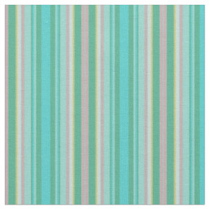 Groene, Blauwgroen en roze Abstracte geometrische  Stof