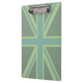 Groene Blauwgroen Keep Calm and Jouw tekst Union-a Klembord (Links)