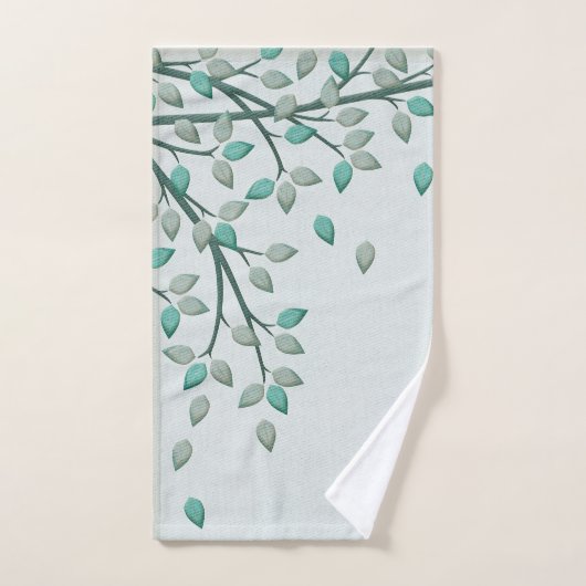 Groene Blauwgroen lederen badkamer Bad Handdoek (Handdoek)