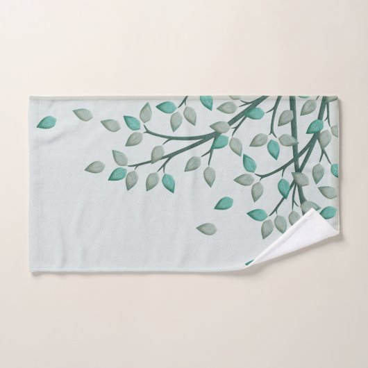 Groene Blauwgroen lederen badkamer Bad Handdoek (Handdoek)