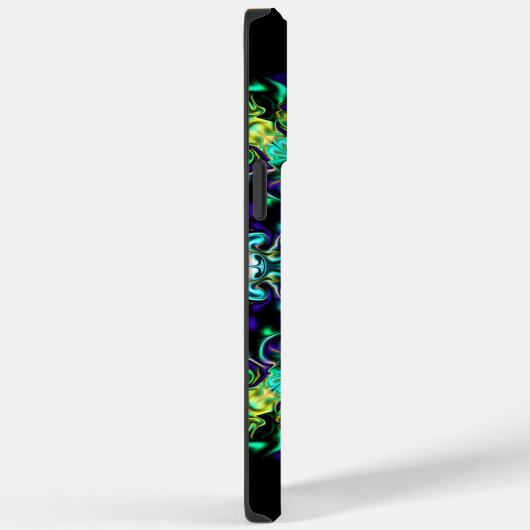 Groene Blauwgroen Psychedelic Bohemian Mandala Case-Mate iPhone Case (Achterkant / Rechts)