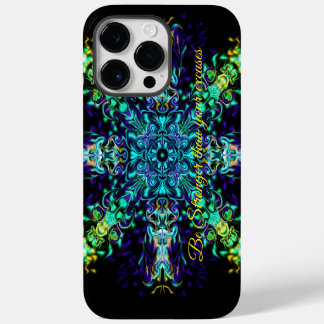 Groene Blauwgroen Psychedelic Bohemian Mandala iPhone 14 Pro Max Hoesje