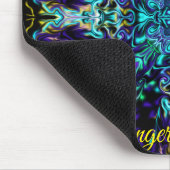 Groene Blauwgroen Psychedelic Bohemian Mandala Muismat (Hoek)