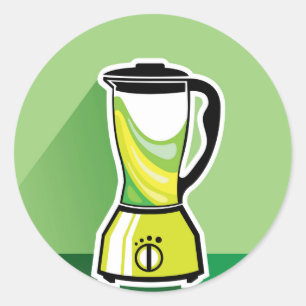 Groene blender vector ronde sticker