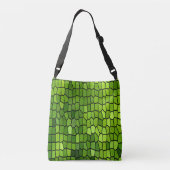 Groene blik crossbody tas (Achterkant)