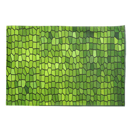 Groene blik kussensloop (Achterkant)