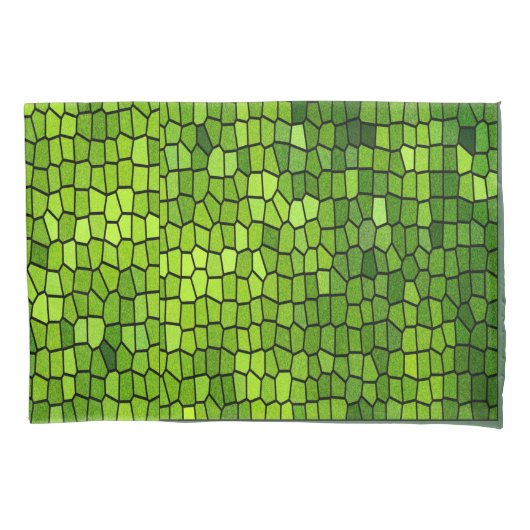 Groene blik kussensloop (Voorkant)