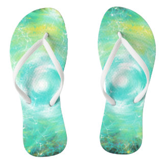 Groene Bliksem Drie-eenheid Ster Christelijke Aanb Teenslippers