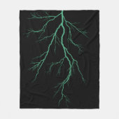 Groene bliksem fleece deken (Voorkant)