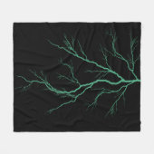 Groene bliksem fleece deken (Voorkant (Horizontaal))