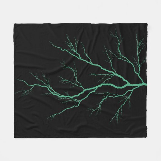 Groene bliksem fleece deken (Voorkant (Horizontaal))