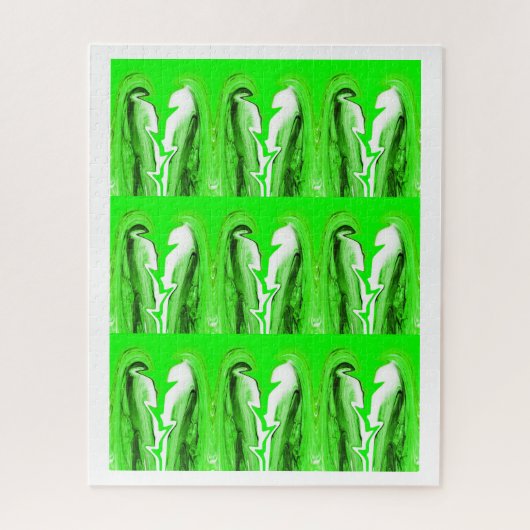 Groene bliksem legpuzzel (Verticaal)