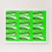 Groene bliksem legpuzzel (Horizontaal)