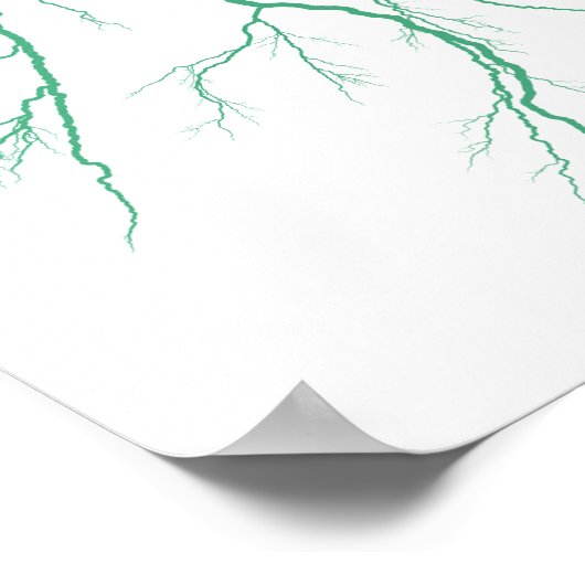 Groene bliksem poster (Hoek)