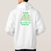 groene blob hoodie (Achterkant)