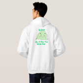 groene blob hoodie (Achterkant volledig)