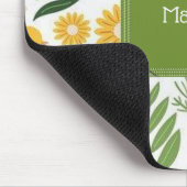 Groene bloem bloemen muismat! muismat (Hoek)