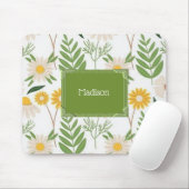 Groene bloem bloemen muismat! muismat (Met muis)