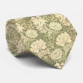 Groene bloem illustratie bloemig kerstpatroon stropdas (Opgerold)