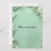 Groene bloem kaart (Voorkant)