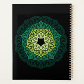 Groene Bloem Mandala Planner (Achterkant)