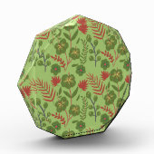 Groene bloem, naadloos patroon, tak, blad fotoblokken (Links)