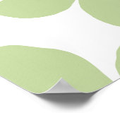 Groene bloem Poster (Hoek)