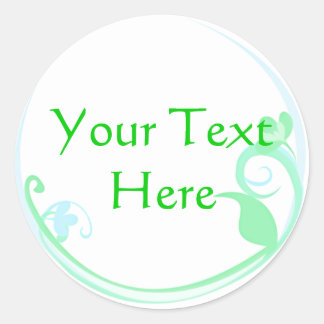 Groene Bloem Stickers