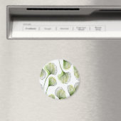 Groene bloemblaadjes magneet (Insitu (Vaatwasser))